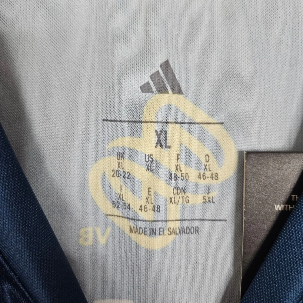 Adidas LOVB Salt Lake Volleyball‎ Jersey Mens XL Poulter 1 Navy Blue Sleeveless